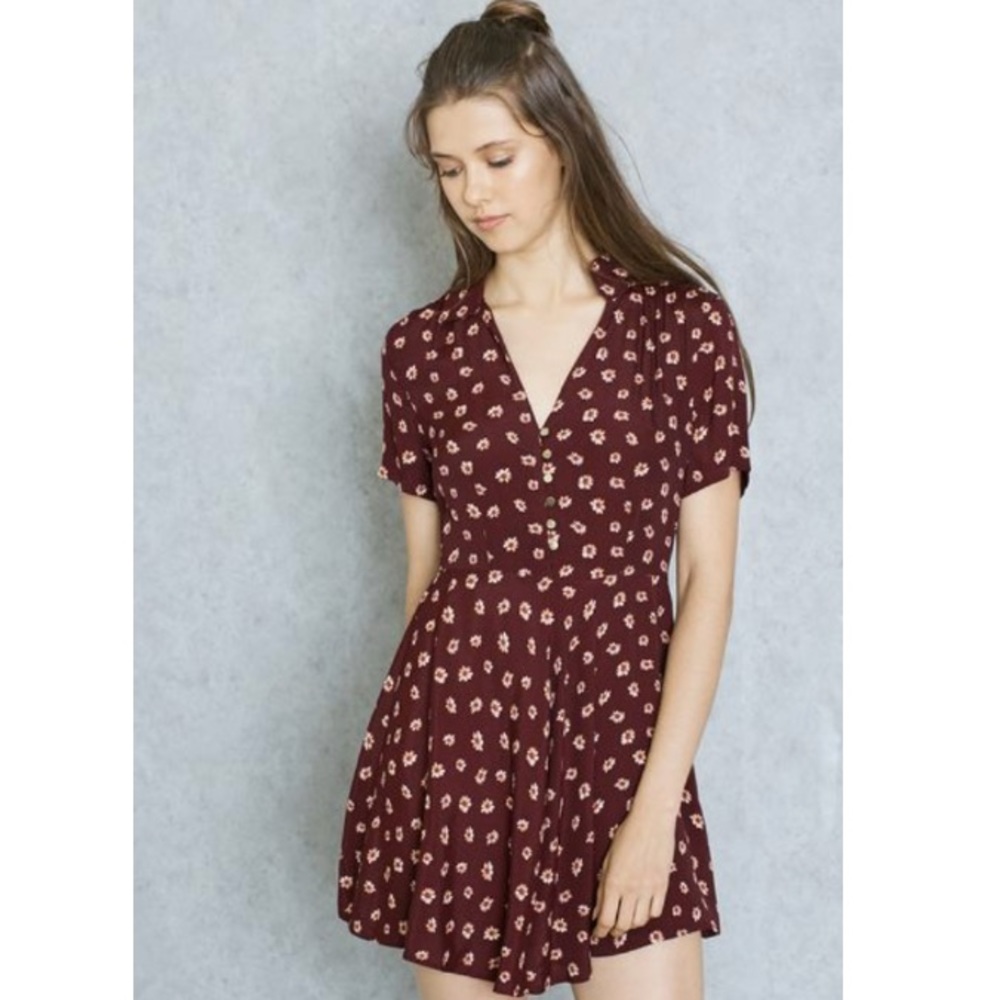 Forever21 burgundy skater dress